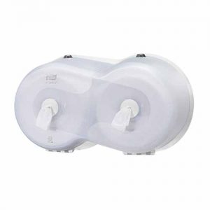 Tork SmartOne Twin Mini Toilet Roll Dispenser White T9